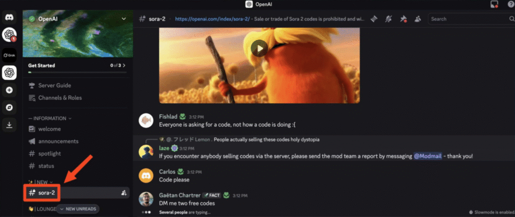 2. Official OpenAI Discord: Daily Invite Codes
