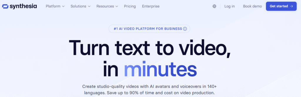 Synthesia offers a small feature similar to Sora 2’s Cameos.