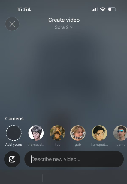 Sora 2  personalized cameo