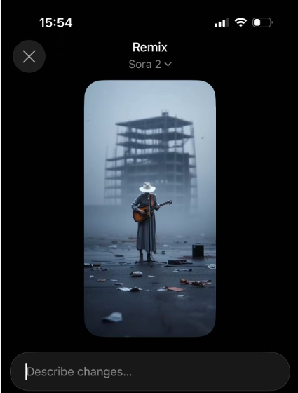 Sora 2 supports remixing