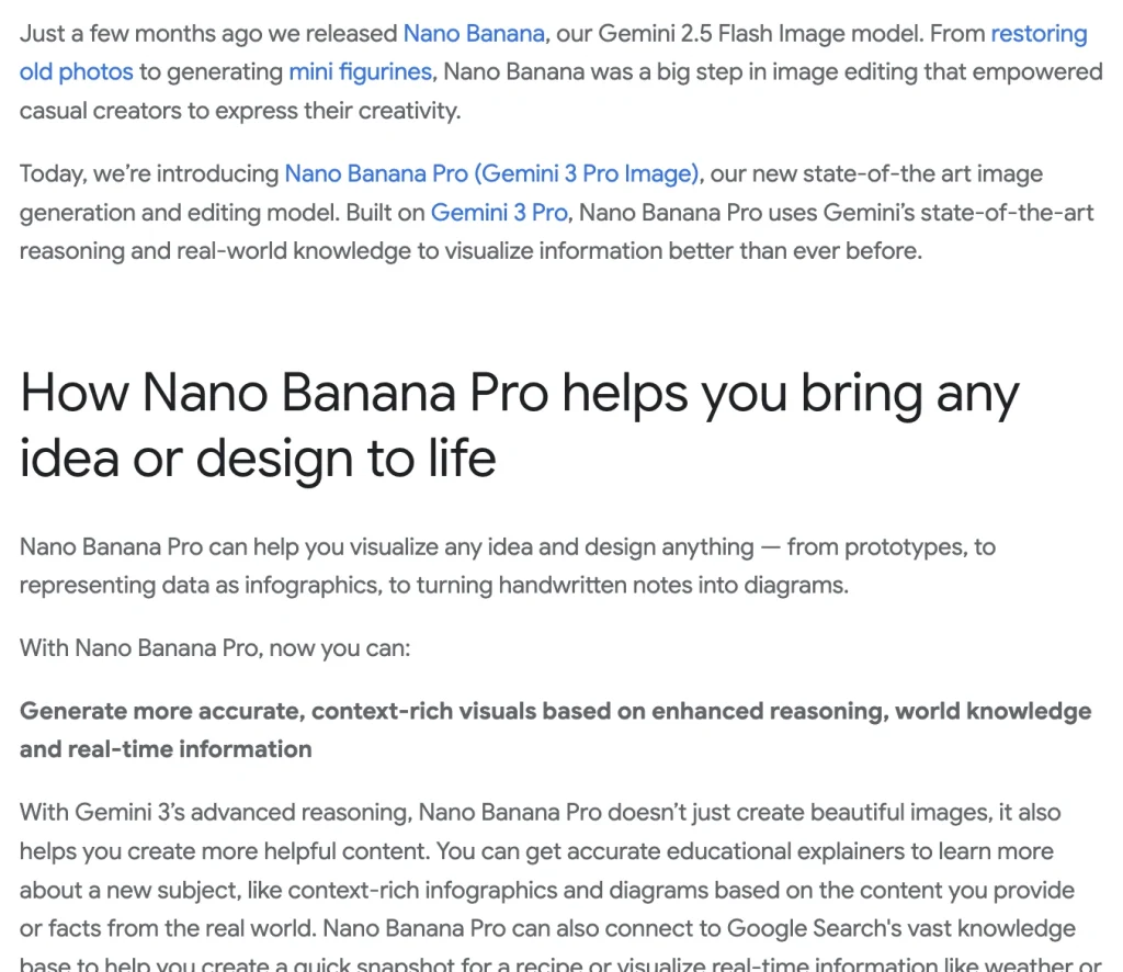 Google introduced Nano Banana Pro as Gemini 3 Pro Image, built on Gemini 3 Pro.
