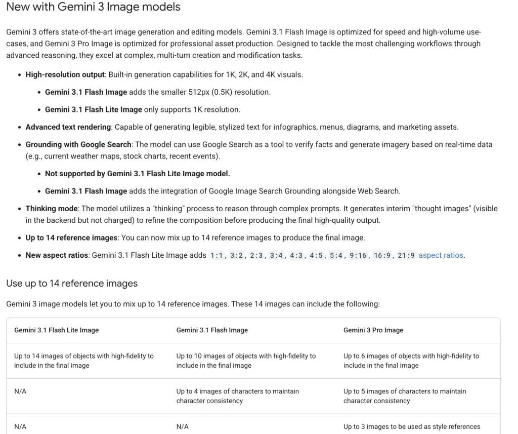 Google's image-generation docs describe Gemini 3 Pro Image capabilities for higher-quality visual outputs.