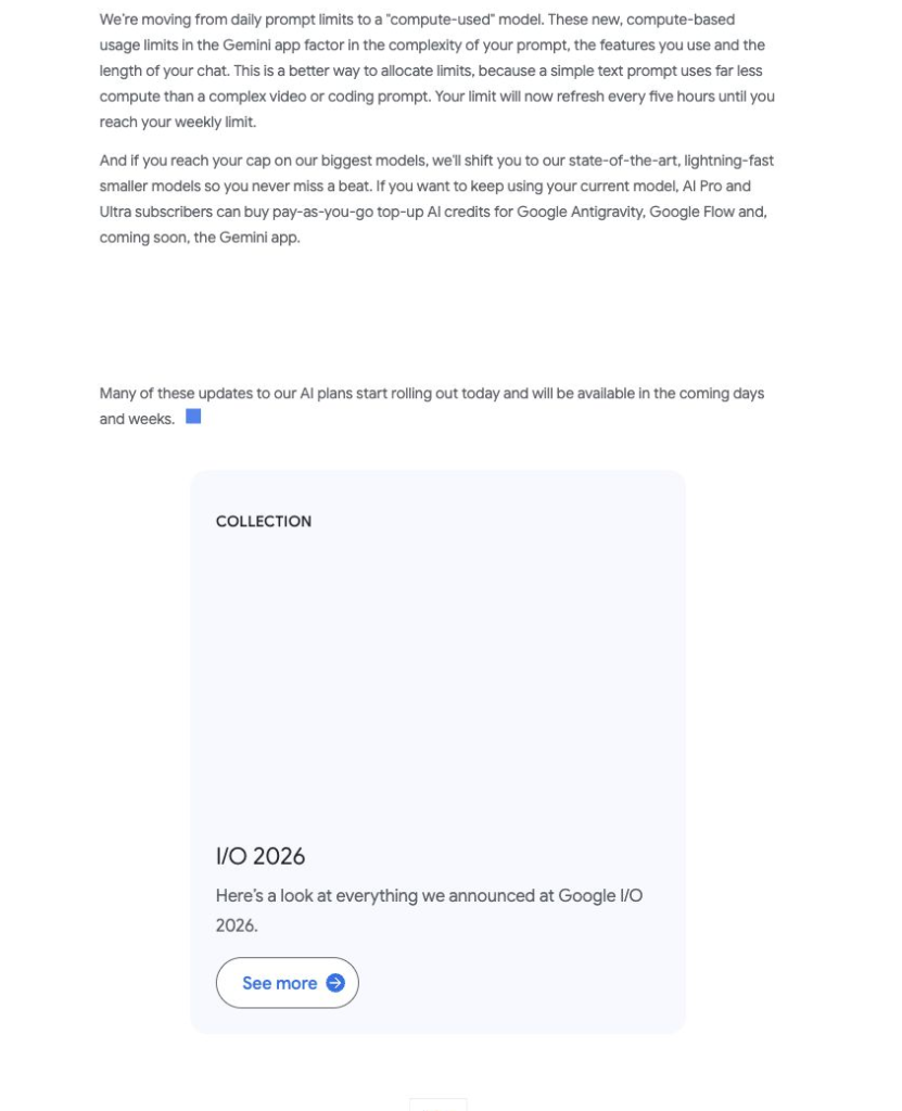 Google describes AI credits and top-ups as part of plan usage, which is different from an evergreen free Nano Banana Pro credit pool.