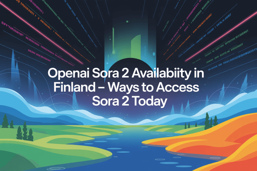 Disponibilidade do OpenAI Sora 2 na Finlândia - Formas de acessar o ...
