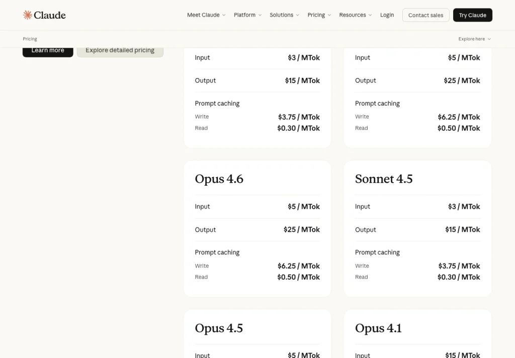 La fiche tarifaire officielle de l'API Claude indique que le Sonnet 4.5 coûte $3 par entrée MTok et $15 par sortie MTok.