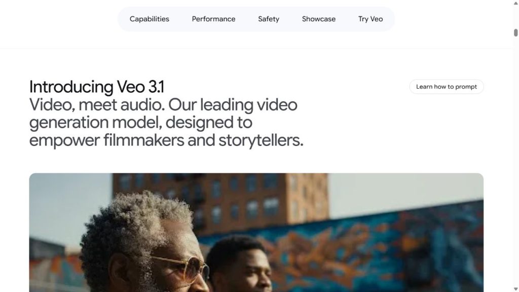 Google DeepMind 关于 Veo 3.1 的官方介绍
