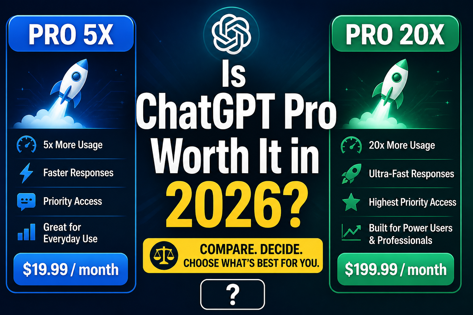 ChatGPT Pro 5倍または20倍