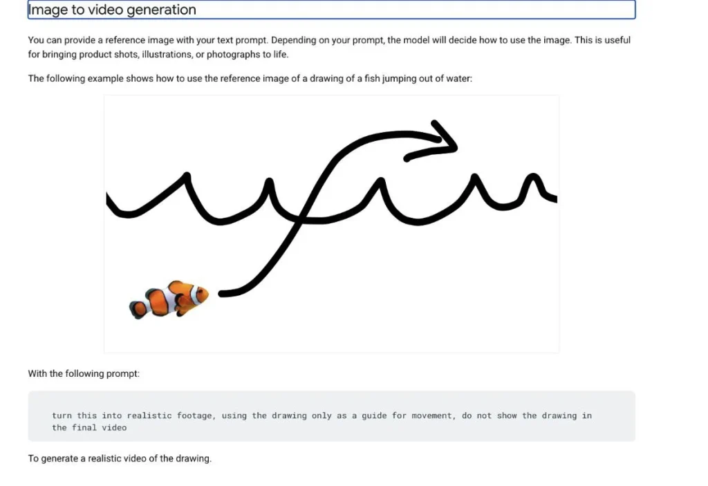 Google demonstrates how a reference image and motion prompt can be turned into realistic footage.