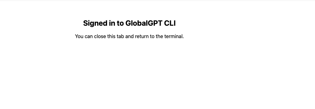 After authorization, return to Codex or your terminal.