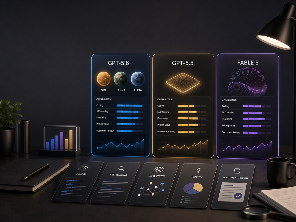 GPT-5.6 vs Fable 5 vs GPT-5.5: Real Tests, Pricing, and Best Uses