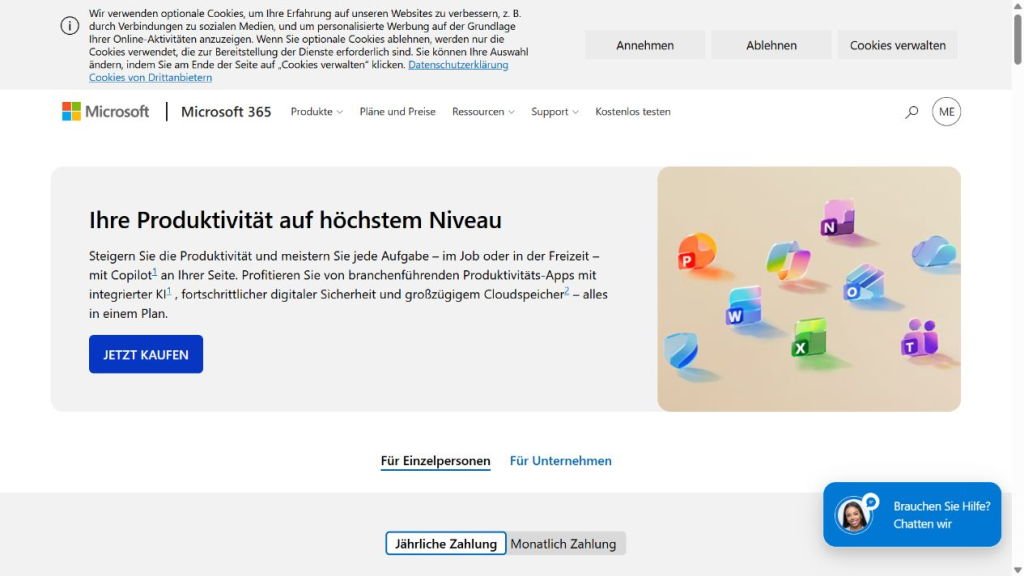 Microsoft Germany pricing for Microsoft 365 Single with Copilot