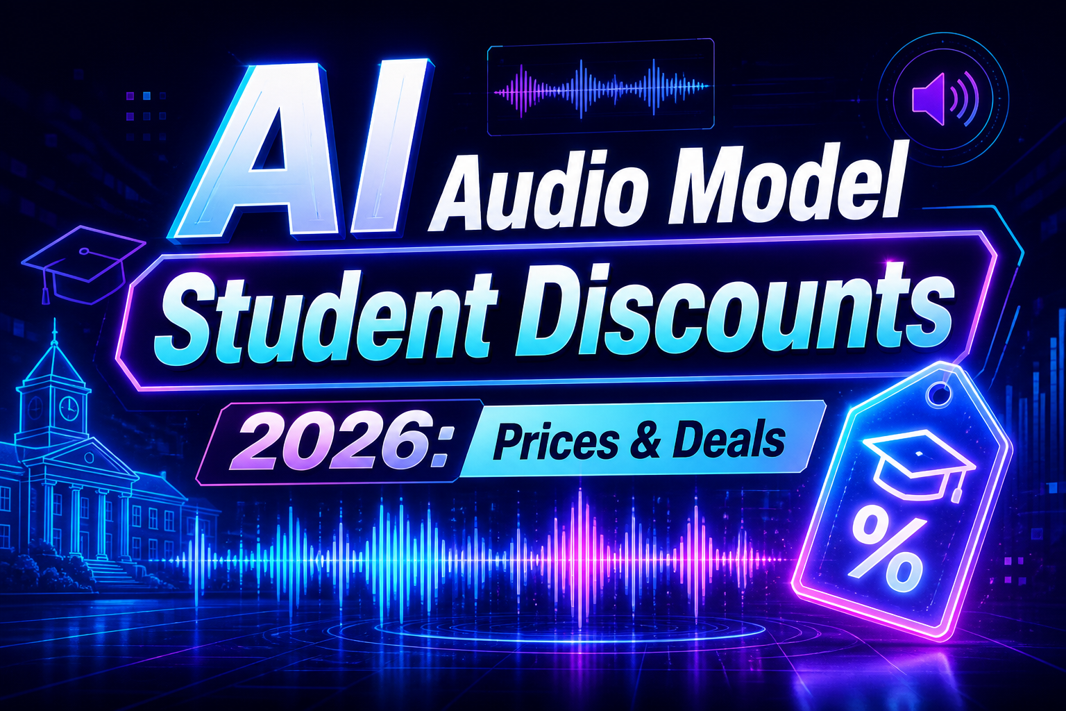 Kortingen voor studenten op AI-audiomodellen