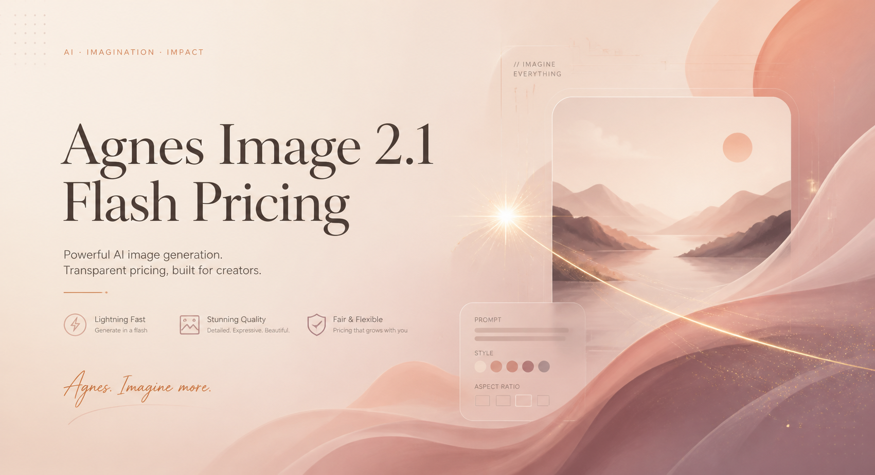 Agnes Image 2.1 Flash Pricing