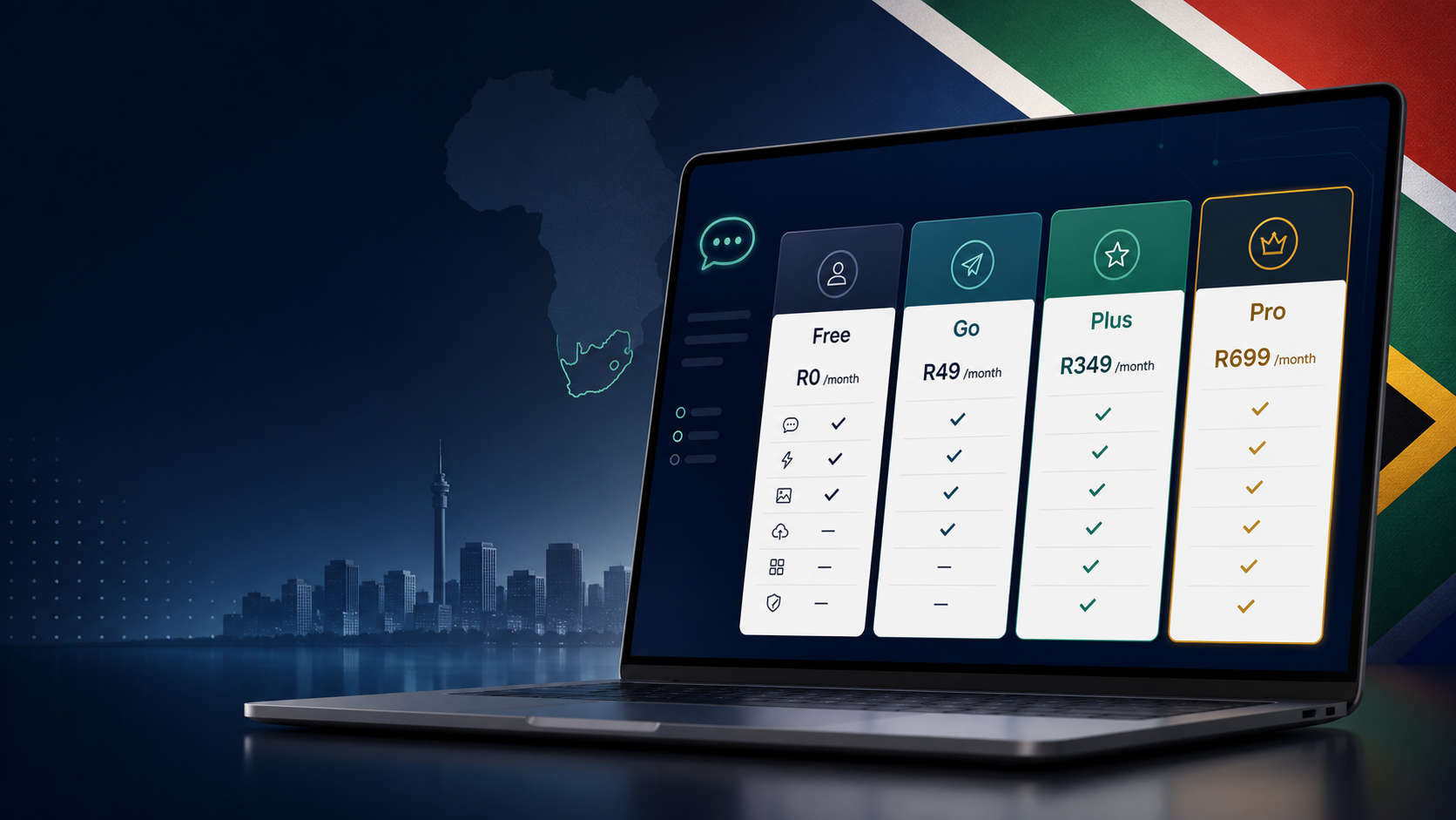 Preise für ChatGPT in Südafrika