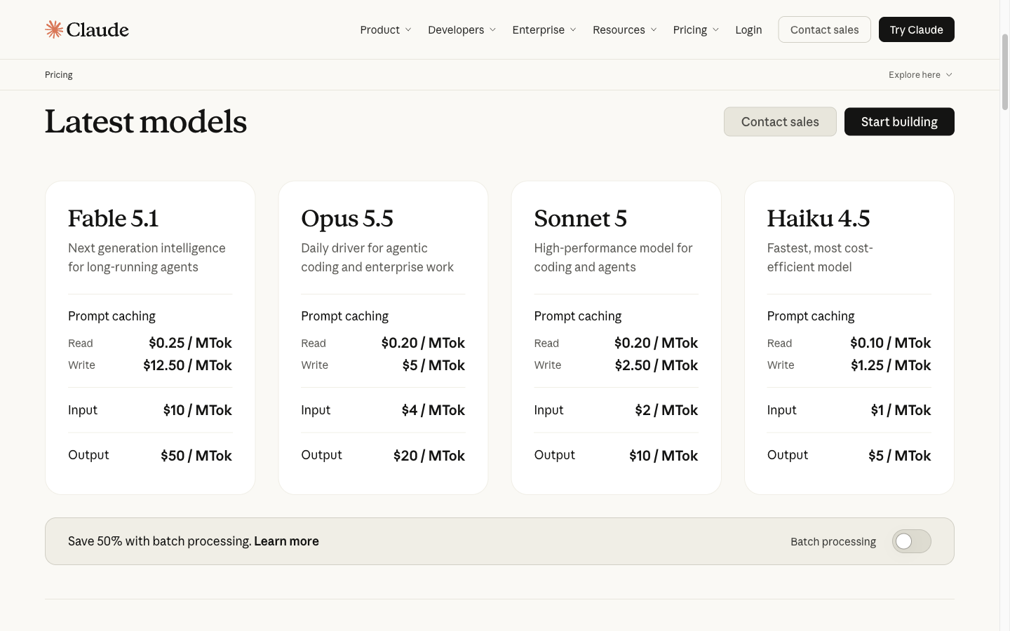 Claude Opus 5.5 API input, output and prompt-cache rates