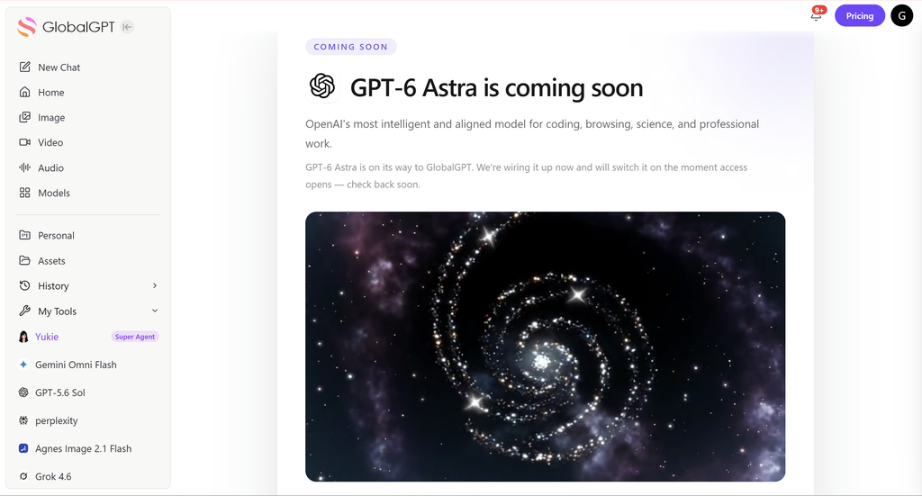 gpt-6 astra on globalgpt