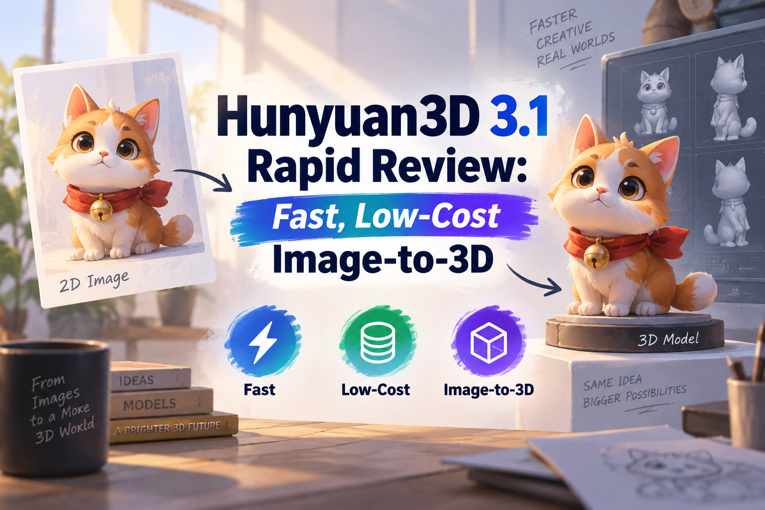 Hunyuan3D 3.1 Rapid Review: Fast, Low-Cost Image-to-3D